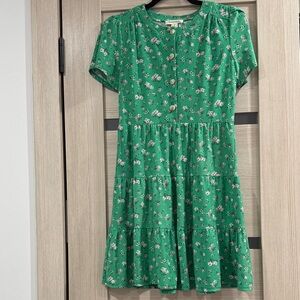 Monteau floral Green girl ( kids) Dress